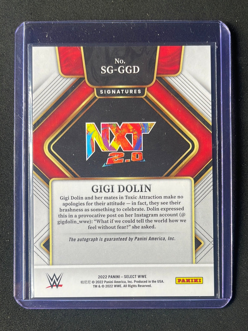 2022 Panini Select WWE Gigi Dolin Signatures