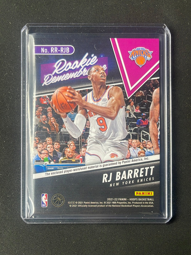 2020-21 Panini NBA Hoops RJ Barrett Rookie Remembrance