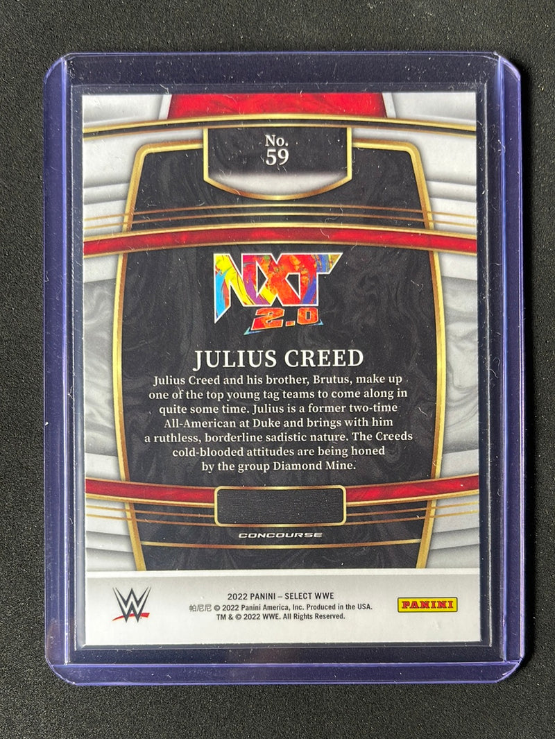 2022 Panini Select WWE Julius Creed Concourse