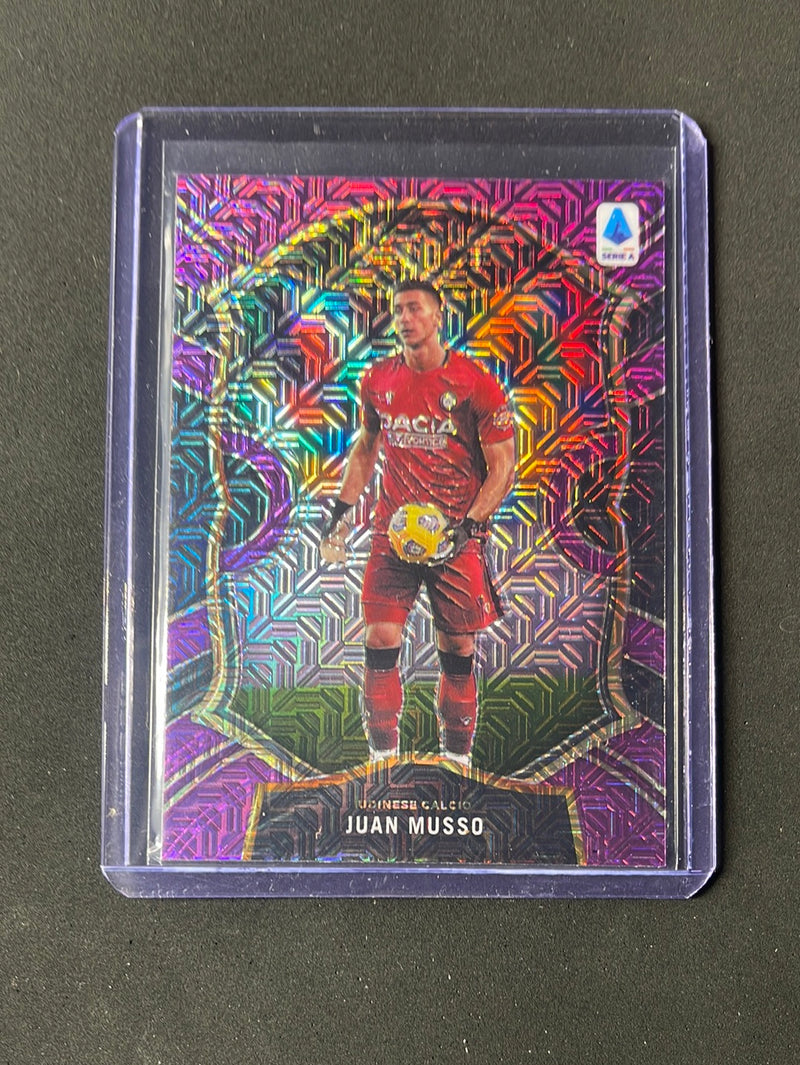 2020-21 Panini Chronicles Juan Musso Select Serie A Purple Mojo