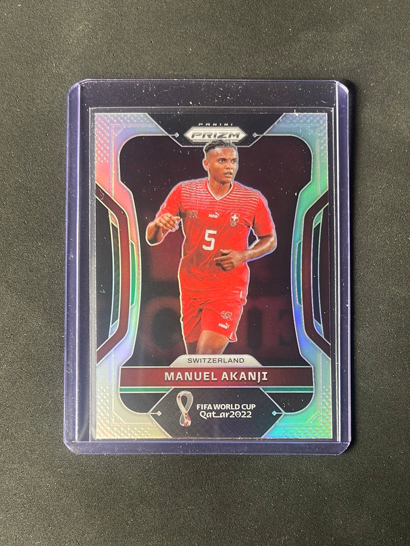 2022 Panini Prizm FIFA World Cup Qatar Manuel Akanji Silver Prizm