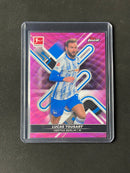 2021-22 Topps Finest Bundesliga Lucas Tousart Pink Wave Refractor 104/300