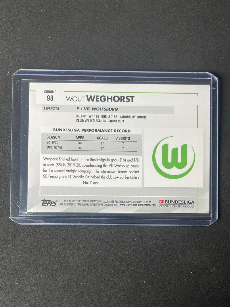 2020-21 Topps Chrome Bundesliga Wout Weghorst Refractor